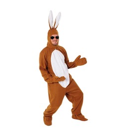 Sven Wilke/Fa. Feuerwerk-Planet Brown Open Rabbit Costume Sizes S/M, L/XL. XXL, XXXL Easter Carnival Hen Party Man Woman Adult, L-XL, brown