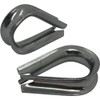 10x Wire Rope Thimble Stainless Steel V4A 316 6 mm