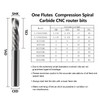 Compression CNC Router Bit Set 1/8 Inch Shank 3.175mm Cutting