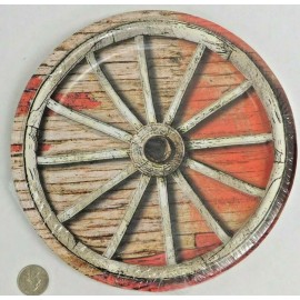 Unique Industries Western Themed Rodeo - Wagon Wheel Paper Plates, 8ct - #49625 - Free Shipping