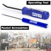PQY Pocket Magnetic Screwdriver Slotted Head With Magnet Top +