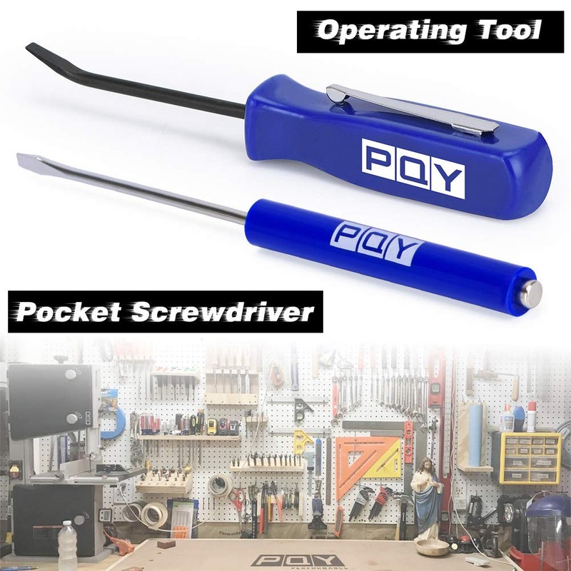 PQY Pocket Magnetic Screwdriver Slotted Head With Magnet Top +