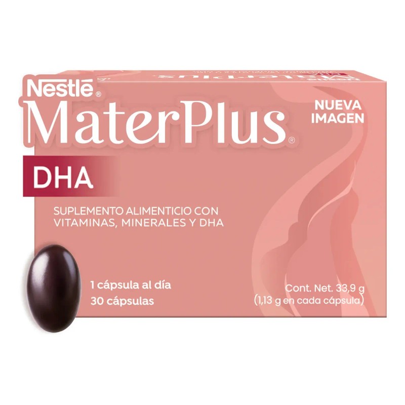 Suplemento Alimenticio Nestlé Materplus Cápsulas Dha Omega Caja