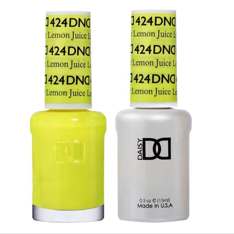 DND 424 Lemon Juice Gel and Lacquer Duo nail care
