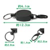 EXERT Key Reel with Carabiner, Reel Key Chain, Outdoor, Extendable,