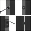 Enconker 4 Pack Closet Door Ball Catch Black, French Door