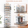LANTEFUL 10 Tiers Tall Shoe Rack 20-25 Pairs Boots Organizer
