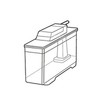 Sharp Refrigerator Water Tank (2014210106) [Compatible Model] SJ-GF50A-N SJ-GF50A-R SJ-GF50Y-R and others