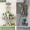 Skyapex Shower Caddy Hanging: Adjustable Height, Rustproof Shelves with Hooks,
