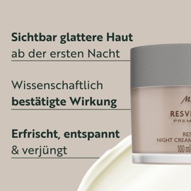 M. Asam Resveratrol Premium NT50 Longevity Restoring Night Cream (100 ml) - Night Cream for Smoother & Firmer Skin, Anti-Ageing Care with Resveratrol, with Hyaluronic & Shea Butter