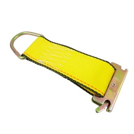 Mytee Products E-Track Rope Tie-Offs 6" Yellow Cargo Tie-Downs WLL# 1000Lbs w/Etrack Spring Fittings for Tiedown in Pickups, Trailers, Trucks