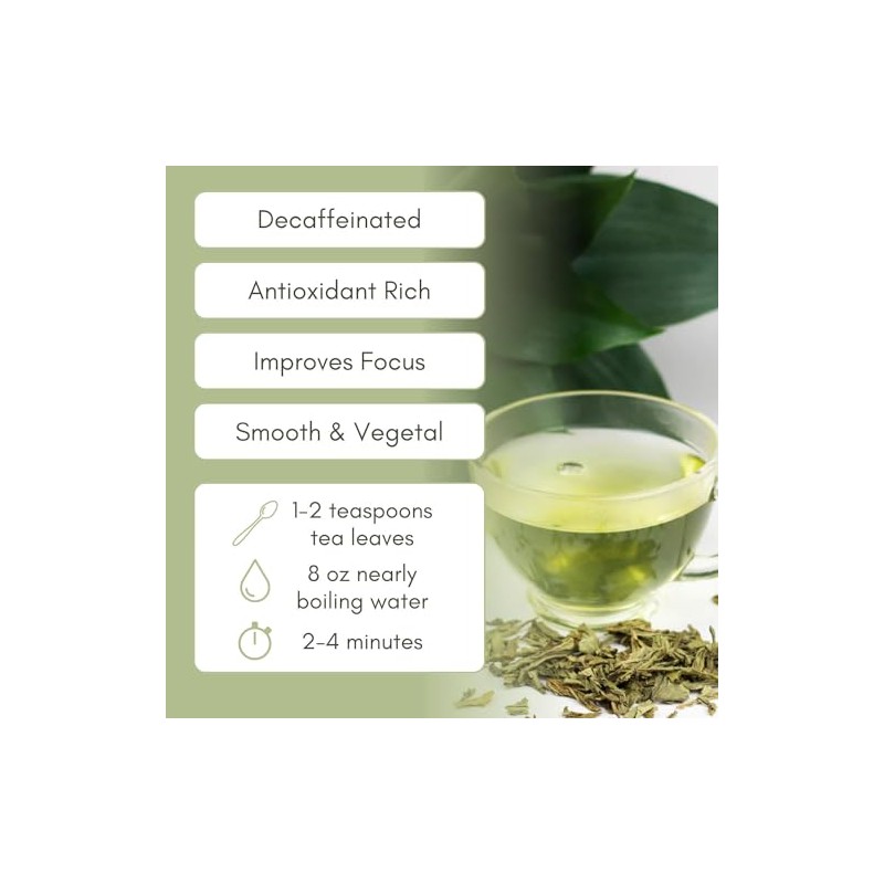 Organic Decaf Sencha Loose Leaf Tea - 1 oz Bag