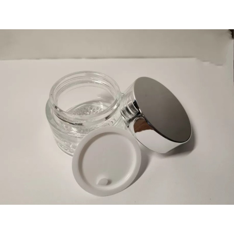 Meliars Envase Pomadera Cristal 30 Grs Deluxe (50 Piezas)