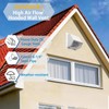 10" Hooded Wall Vent with Screen and Damper,Outdoor Wall Mount