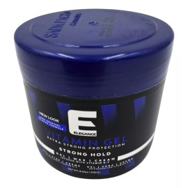 Elegance Gel Para Cabello Elegance Extra Fuerte Strong Hold Vitamina Pro-vb5 250 Ml