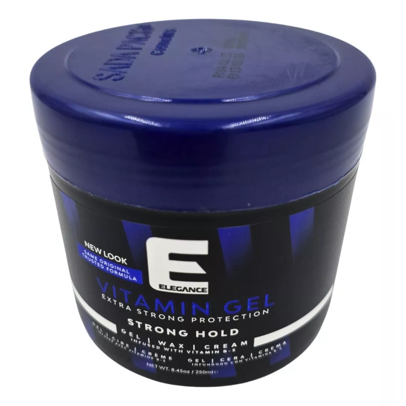 Elegance Gel Para Cabello Elegance Extra Fuerte Strong Hold Vitamina
