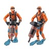 4Pcs Mini Diver Figurines Model Simulation Underwater Adventure Diver Figure