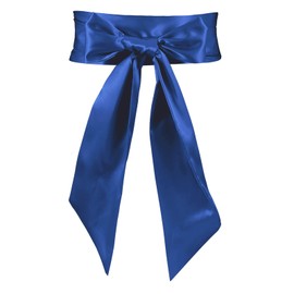 JASGOOD - Cinturón para mujer, cinturón de novia, boda, fiesta, novia, satén para fiesta, ocasión especial, 3.7 pulgadas de ancho, F-Azul oscuro, Talla única