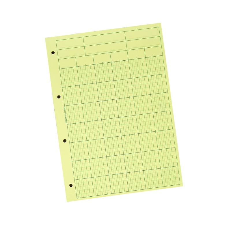 Bloc de Controle Comptable 29,7x21cm - 6 Colonnes - 70