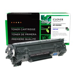 Clover Remanufactured Toner Cartridge Replacement for HP CB436A | Black | Extended Yield