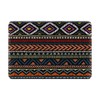 Embroidered Ethnic Aztec Tribal Motifs Striped Ornament Genuine Leather Travel