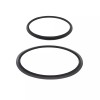 car-attention Matte Black Front/Rear Emblem Badge Logo cover trim For