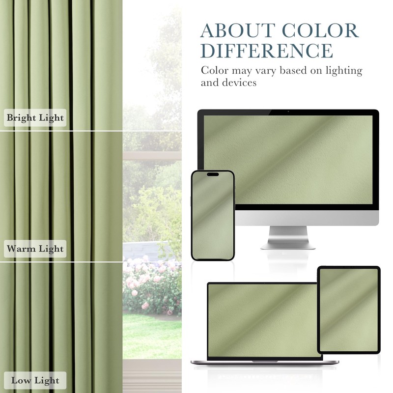 PONY DANCE Short Blackout Curtains - Window Curtain Treatments Light