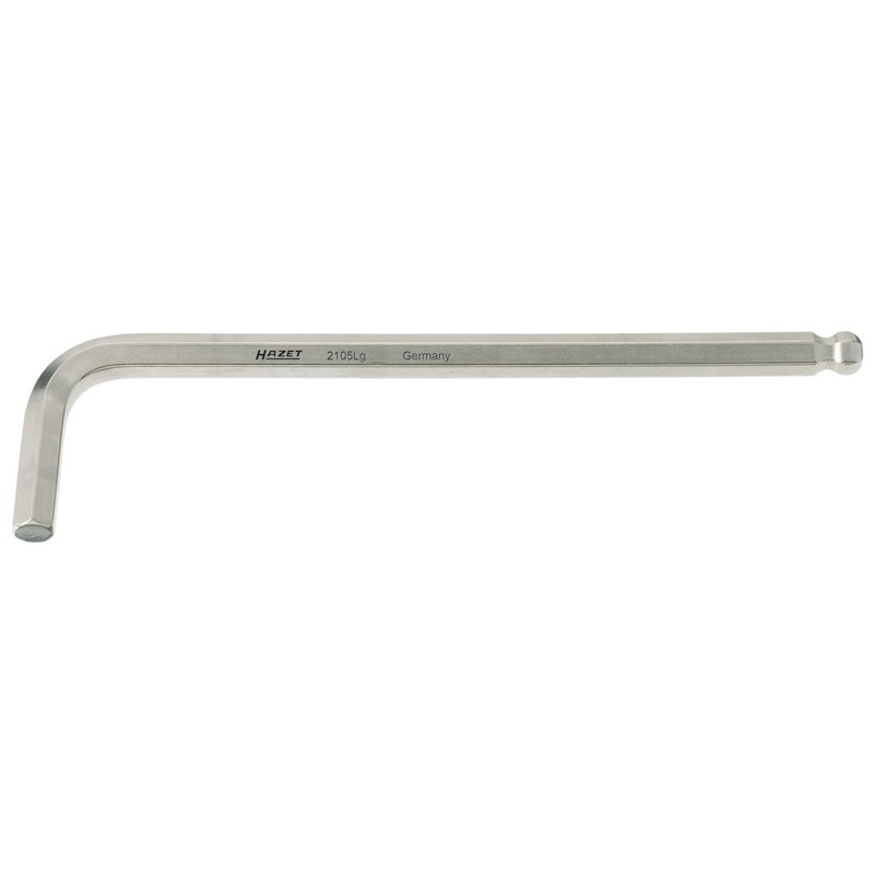 HAZET Long Hex Key (Ball Point) 8mm 2105LG-08 202 x