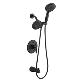 Replacement for Moen Shower Faucet Trim Kit, High Pressure Dual Shower Combo, Shower Handle& Tub Spout, (Valve& Catridge Not Inclued), Matte Black