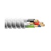 Wirenco 12/4 Metal Clad (MC) Cable with Ground, Aluminium Armor