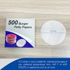 Burger Patty Paper Round 4.5 Inch Set of 500 Non