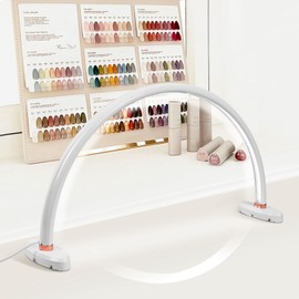 Half Moon Light for Nail Desk 20in Nail Lamp for Desk LED Table Light Multiple Color Modes and Brightness for Beauty Eyelash Makeup Tattoo Crafts Reading Spa Salon Nail Tech