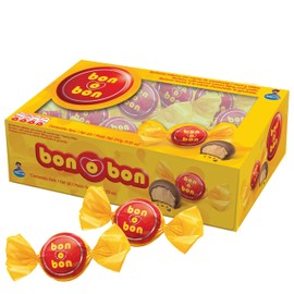 Bon o Bon Chocolate Bon Bons, Decadent Chocolate Truffles with a Creamy Peanut & Wafer Filling, 15g x 18 Bonbons
