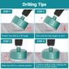 2-4/7 Inch Diamond Hole Saw - 65 mm Triangle Shank