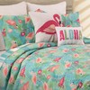 C&F Home Isla Tropics Flamingo Palms Coastal Tropical Paradise Nautical