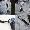 2 Pack Paracord Keychain Keyring Carabiner Clips, Parachute Cord Lanyard