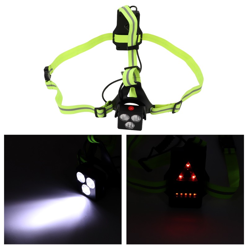 LED Night Running Light Waterproof Adjustable Angle Modes USB Rechargeable