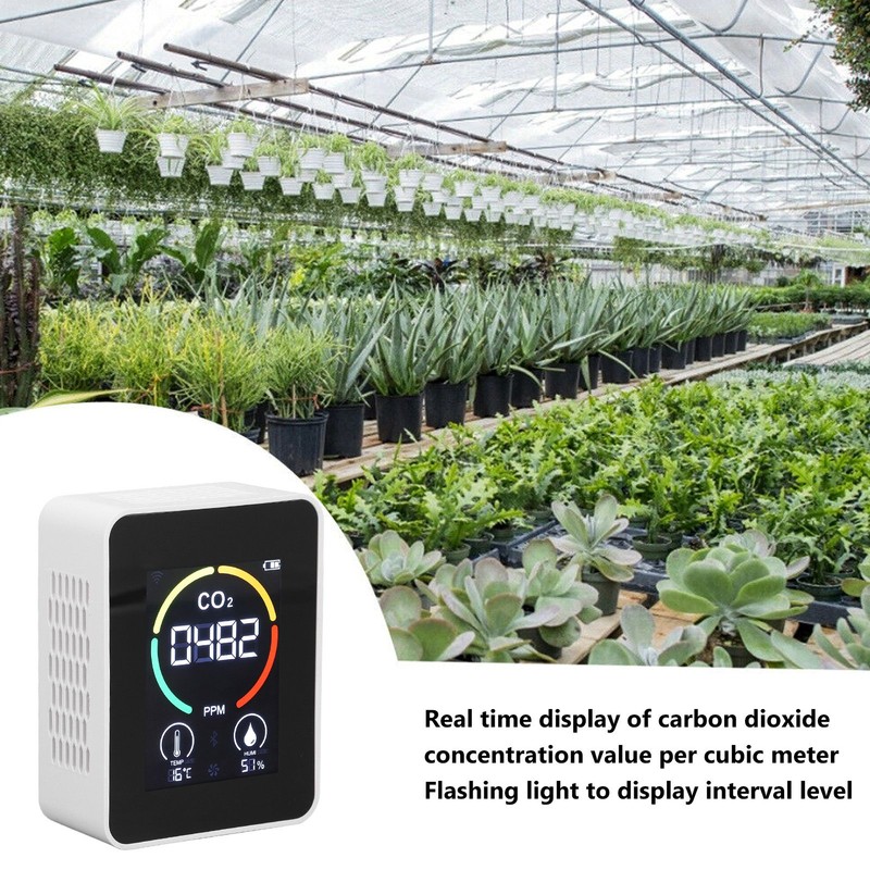 CO2 Detector Semiconductor Air Quality Monitor Temperature Humidity Sensor H8
