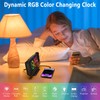 Petilleur Projection Alarm Clock for Bedroom Ceiling, 180° Rotatable Projector