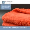 Edgeless Microfibre Cloths x 3-480gsm, 40cm x 40cm, Car Cleaning,