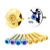 ULTECHNOVO 4pcs Stainless Steel Headset Screw and Fork Cap Dazzling