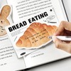 Bread Themed Sticky Note Pads Set 6-in-1, 3x3 Inches 180