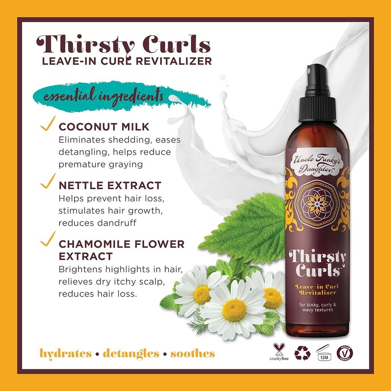 Uncle Funky's Daughter Thirsty Curls Leave-In Curl Revitalizer