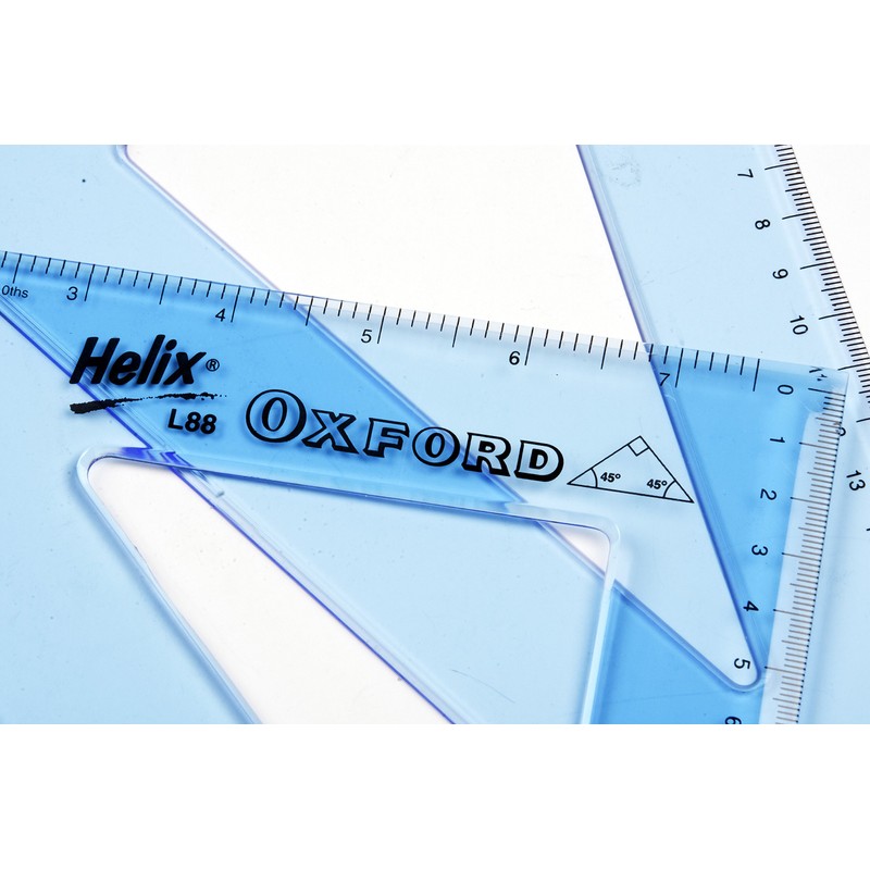 Helix R36011 Oxford 31cm 45 & 60 degree Set Squares
