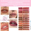 Labial Mate Indeleble Larga Duracion 24 Pz Mayoreo Color Marrón