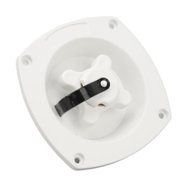 RV White City Water Fill Inlet, Wall Mount Pressure Regulator for Trailer RV Motorhome, 100PSI to 45 PSI, Built in Check Valve, Suitable for Standard Hose Fitting (White)