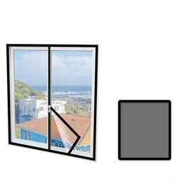 Zipper Window Screen: Easy-Install Mosquito & Bug Blocker (150x180cm) 150x180cm