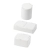 WOONEKY 3pcs Multi-function Desktop Storage Boxes for Home Organization Shape