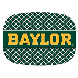 Gold Baylor on Green Chelsea Melamine Plate- Baylor Gift