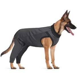 LelePet Dog Recovery Suit for Rear Legs to Stop Licking Hind Legs Abdomen Wounds, Dog Onesie for Surgery Female Male,Dog Pants to Prevent Licking for Small to Large Dogs, Cone Alternative (XS-3XL)
